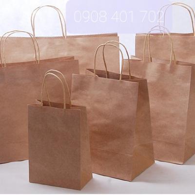 TÚI GIẤY KRAFT NÂU GIẤY DẤY